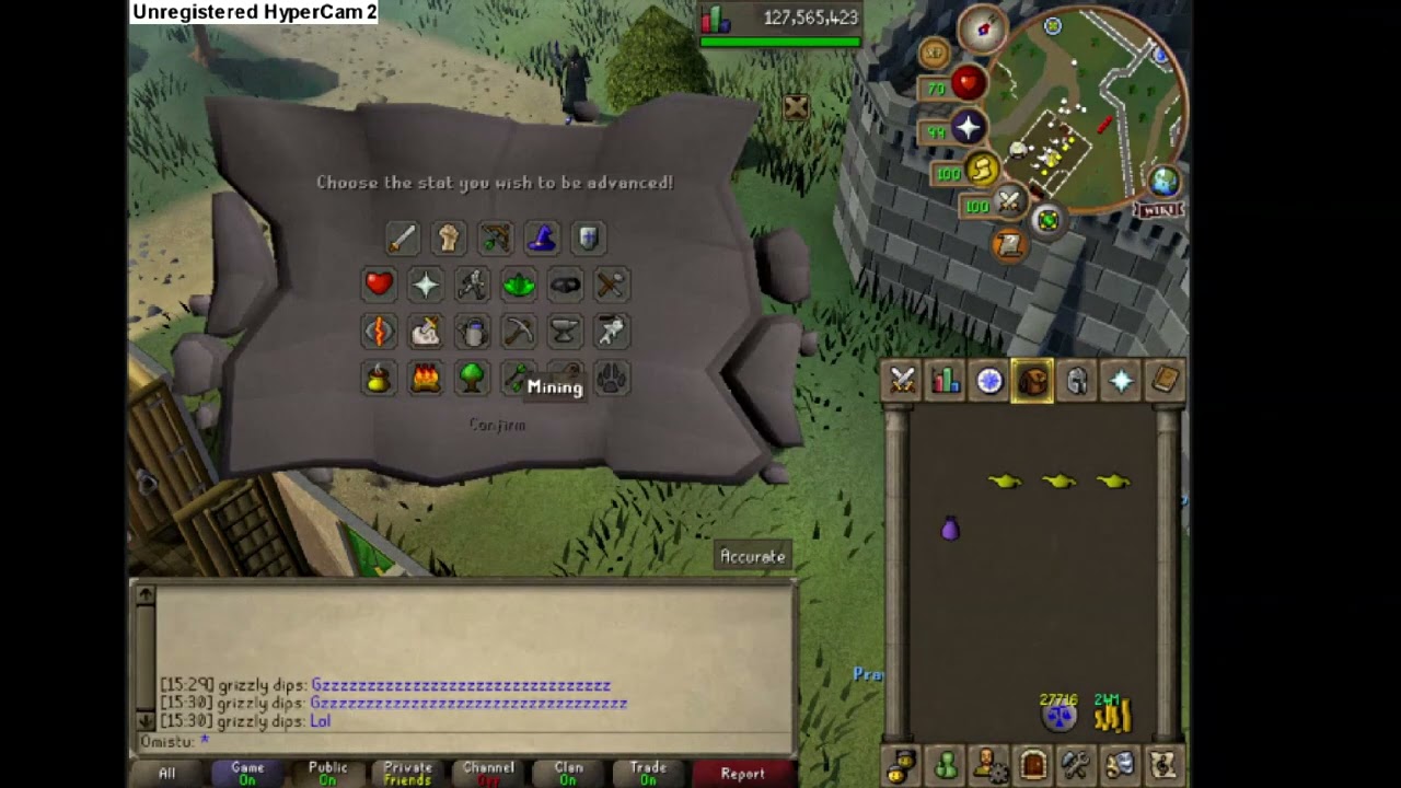 getting 99's in runescape