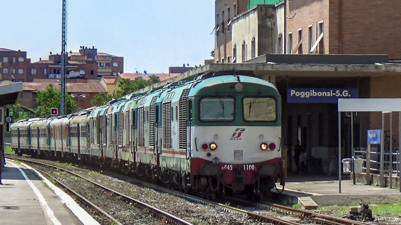 Invio D445 e Aln668 senesi alla demolizione. Transfert of scrapped D445 locomotives  and ALn668