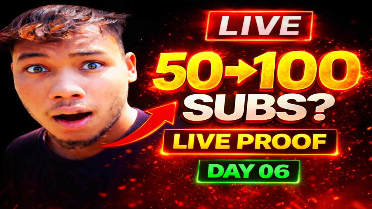 Live 🔴 मे आ जाओ सब होगा ..? 50 to 100 subscriber free ! Day 06 ! 💯✅