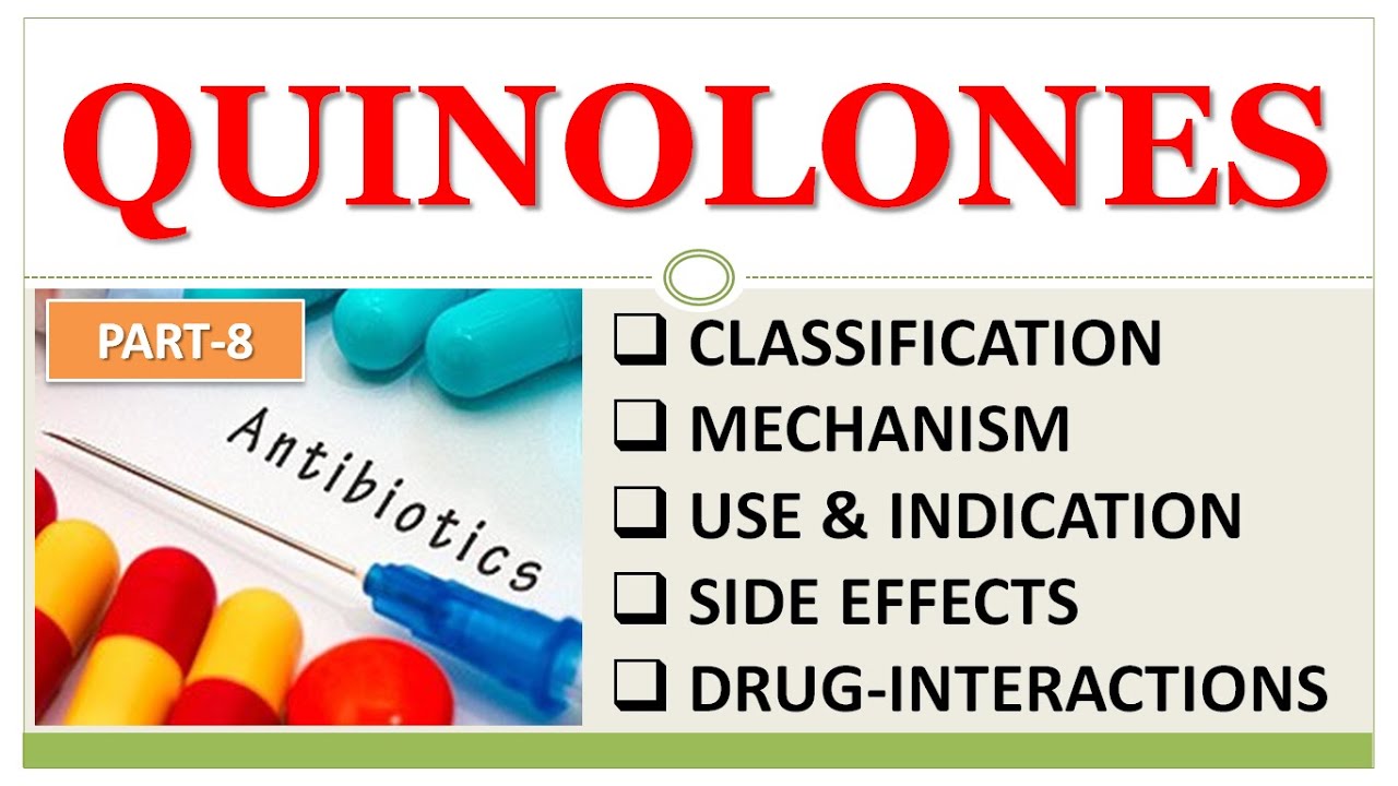 QUINOLONES & FLUOROQUINOLONES  | ANTIBIOTICS PART-8 | CLASSIFICATION | MECHANISM USE  | SIDE EFFECTS