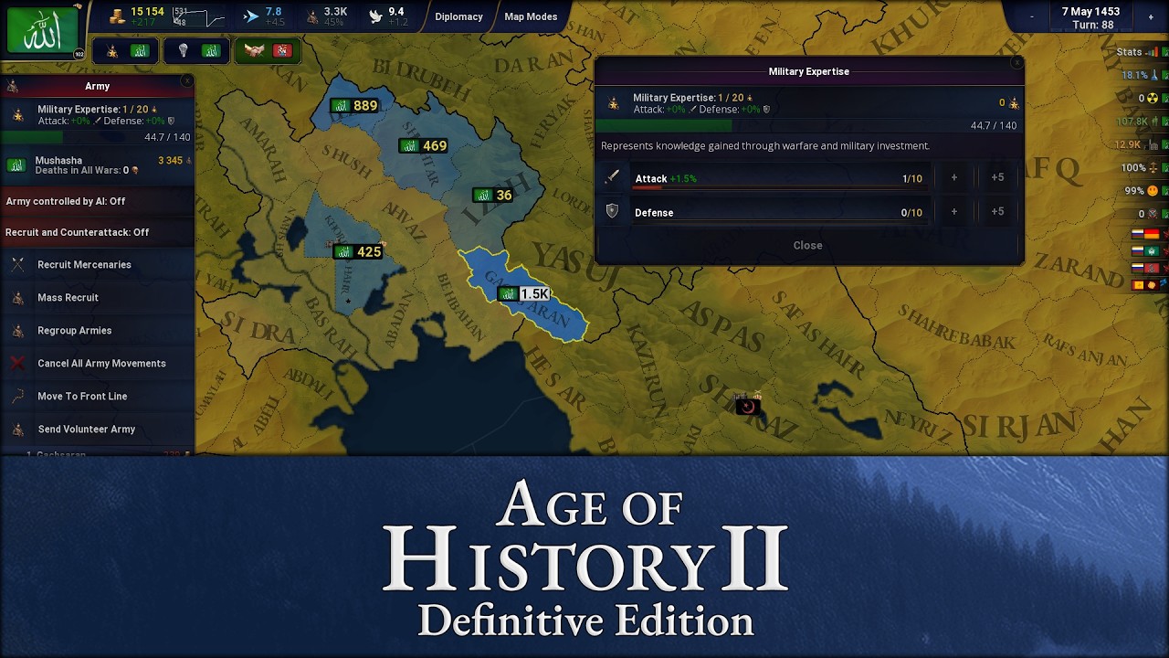 Military Expertise - Age of History 2: Definitive Edition