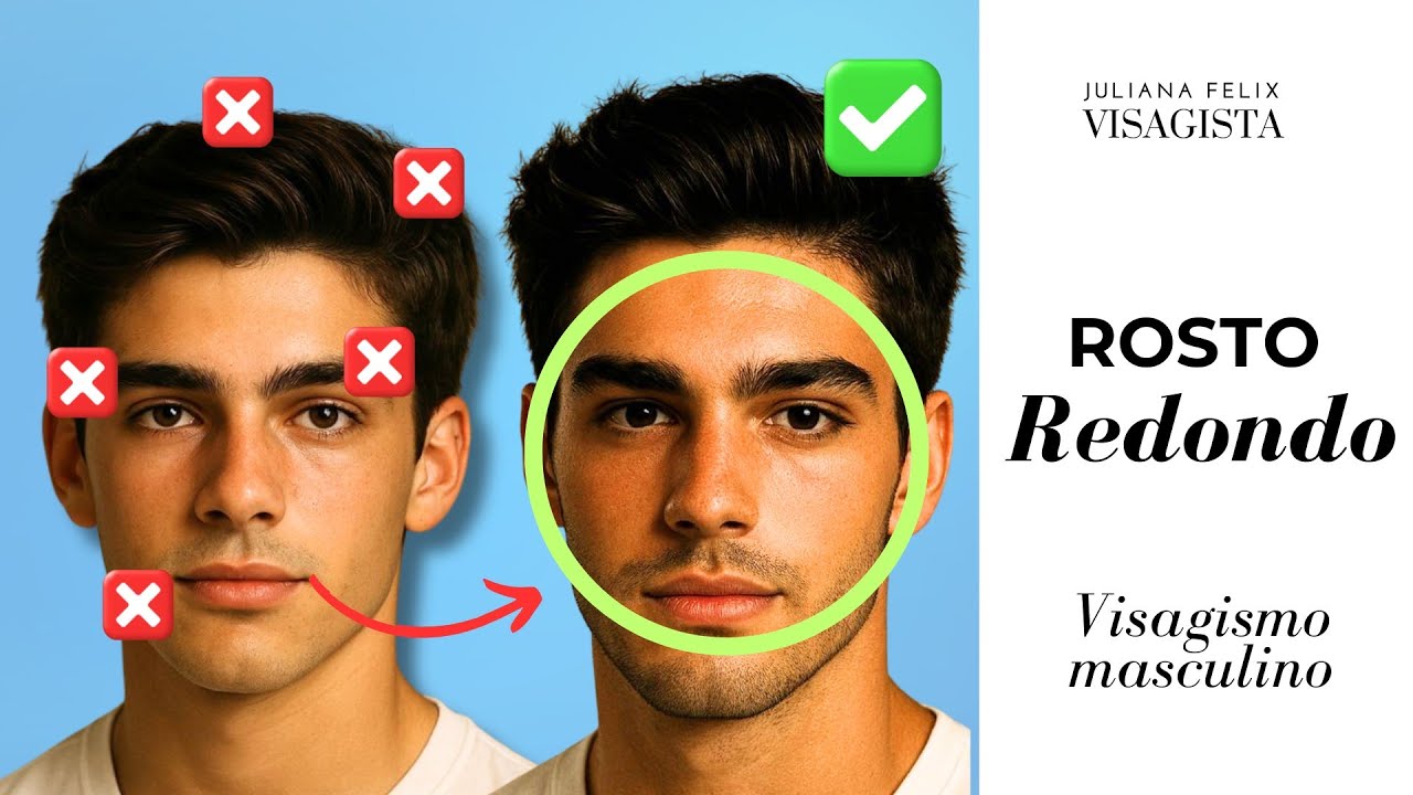 ROSTO REDONDO (Aula COMPLETA de VISAGISMO MASCULINO)