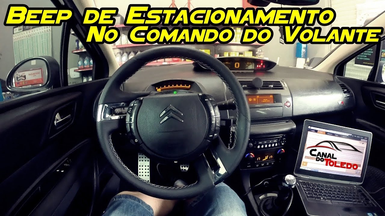 Beep do Sensor de Estacionamento no Comando do Volante - Citroen C4