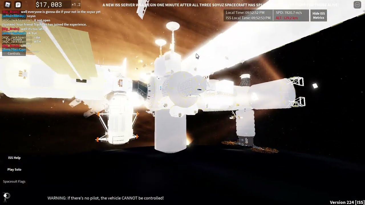 Space Sailors - ISS Re-entry  (with better view of the re entry)