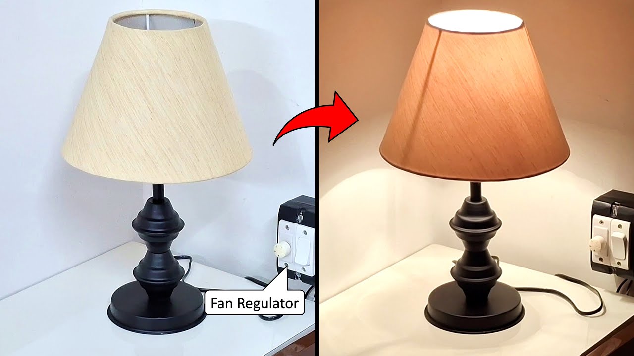 Tu casa Metal Table Lamp Off White Shade for Home Décor Unboxing & Testing - Gyan Unboxer TV