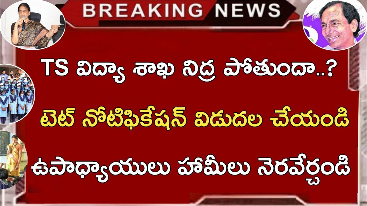 TS TET NOTIFICATION 2021 విడుదల చేయండి | TS ఉపాధ్యాయులు సమస్యలు పరిష్కరించండి | TS TRT