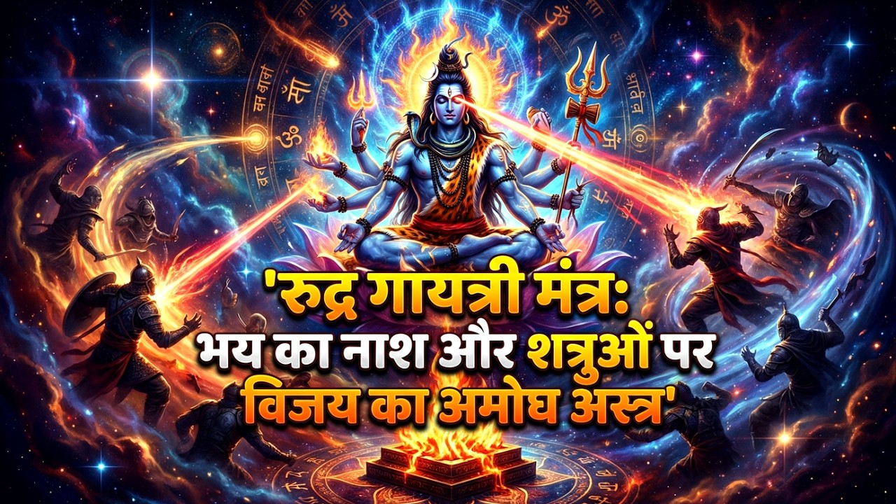 रुद्र गायत्री मंत्र: भय का नाश और शत्रुओं पर विजय का अमोघ अस्त्र | Gayatri Mantra | Vedic Mantra