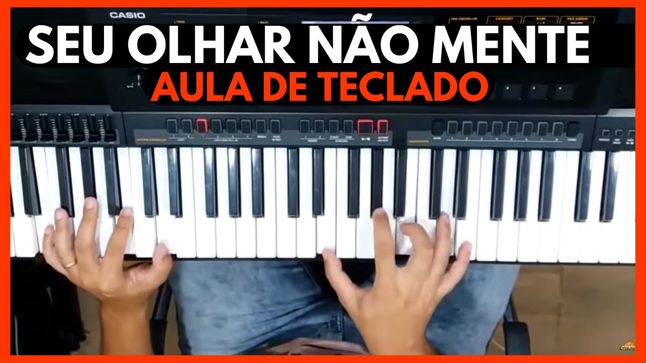 Seu Olhar Não Mente(Flávio José) | Aula de Teclado | Forró no Teclado: Ritmo de Xote