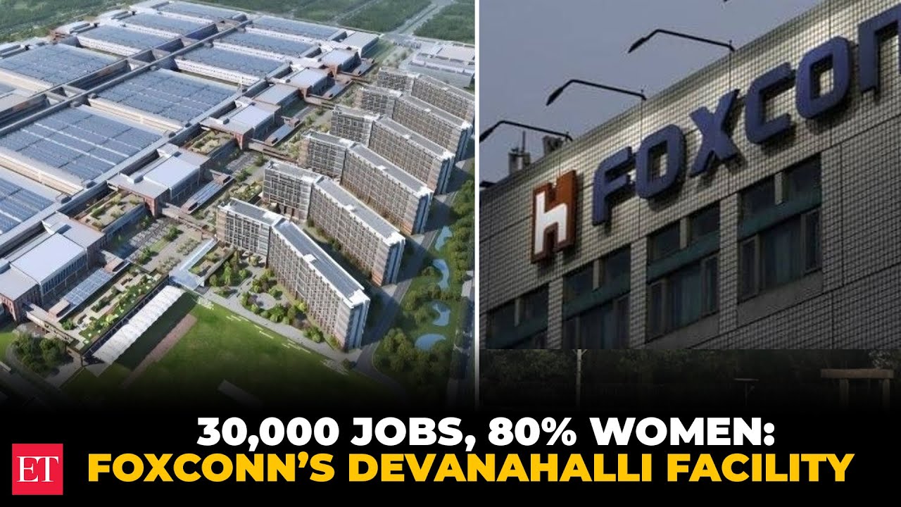 На мегазаводе Foxconn по производству iPhone в Бангалоре работают 30 000 человек, в основном женщ...