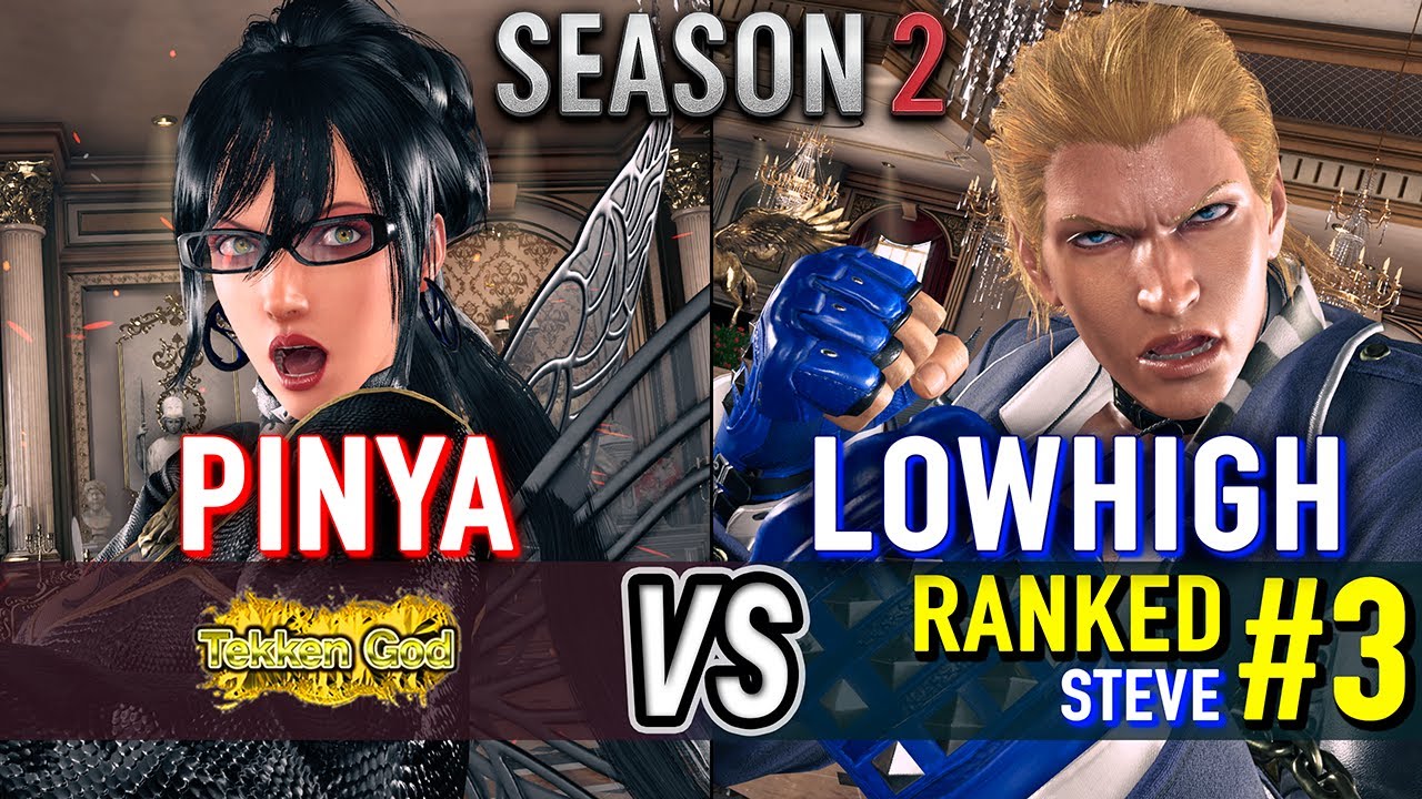 T8 🔥 PINYA (Anna) vs LOWHIGH (#3 Ranked Steve) 🔥 Tekken 8 High Level Gameplay