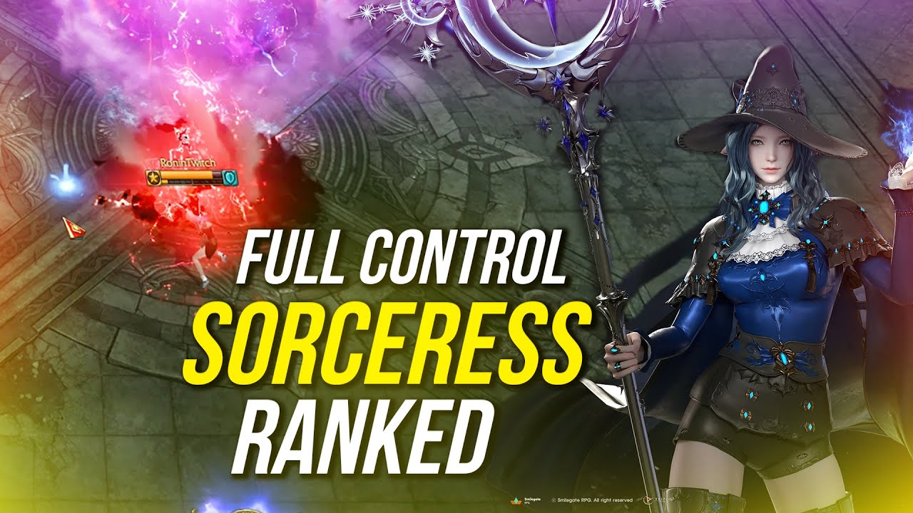 ⚔️ FULL CONTROL SORCERESS RANKED! ONLY 1 DEATH ACCEPTABLE! - LOST ARK RONIN
