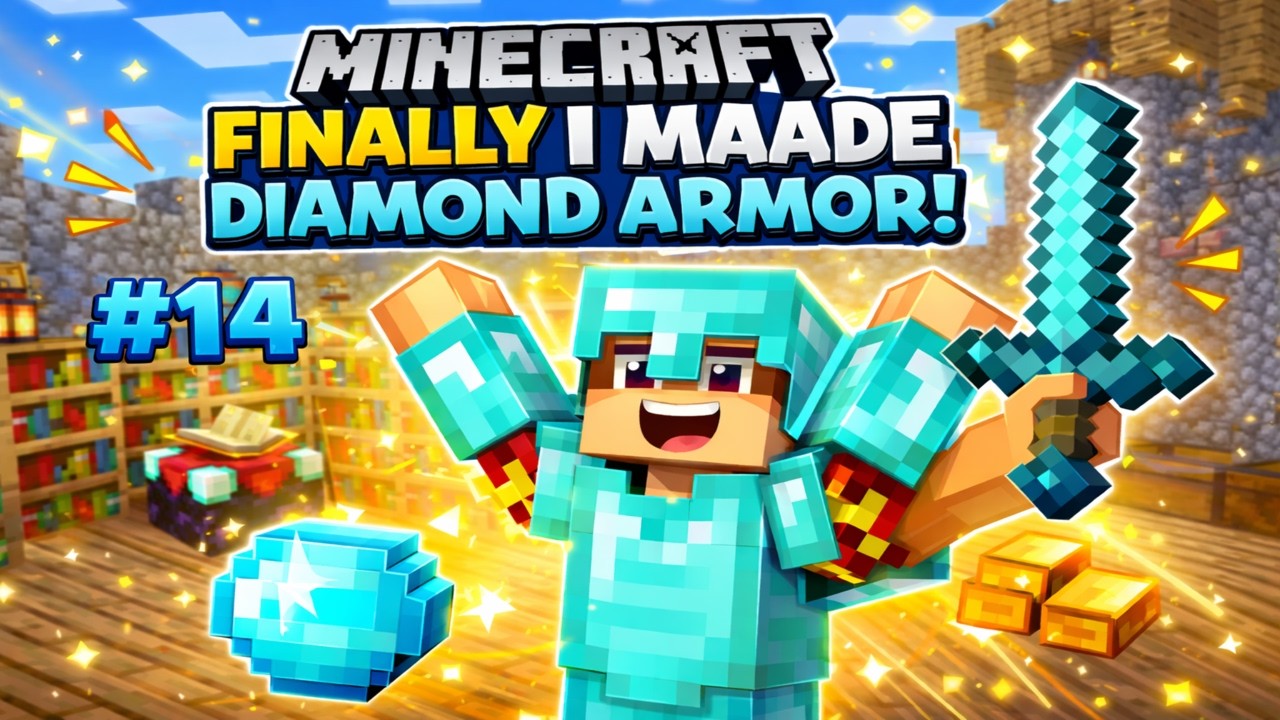 FINALLY I MADE FULLY ENCHANTED DIAMOND💎 ARMOR😱 | #14
