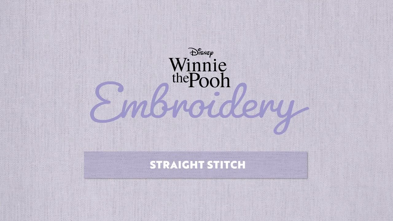 Winnie the Pooh Embroidery - Straight Stitch