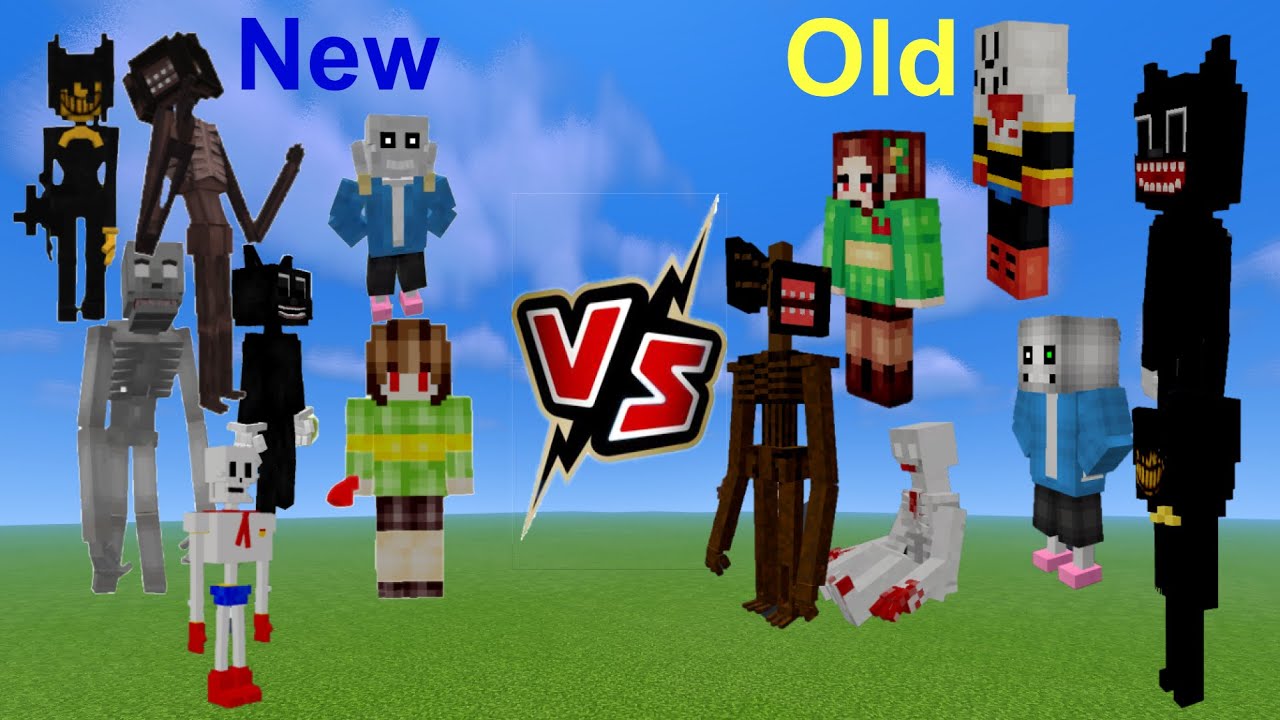 Minecraft PE Old Addons Versions Vs New Versions