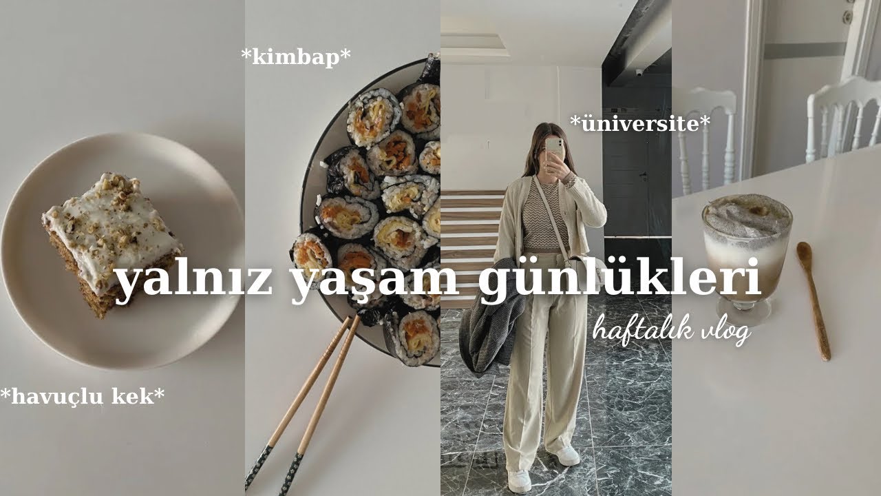 VLOG | Üniversite öğrencisinin yalnız yaşamı, havuçlu tarçınlı kremalı kek,  çörekotlu kahve…