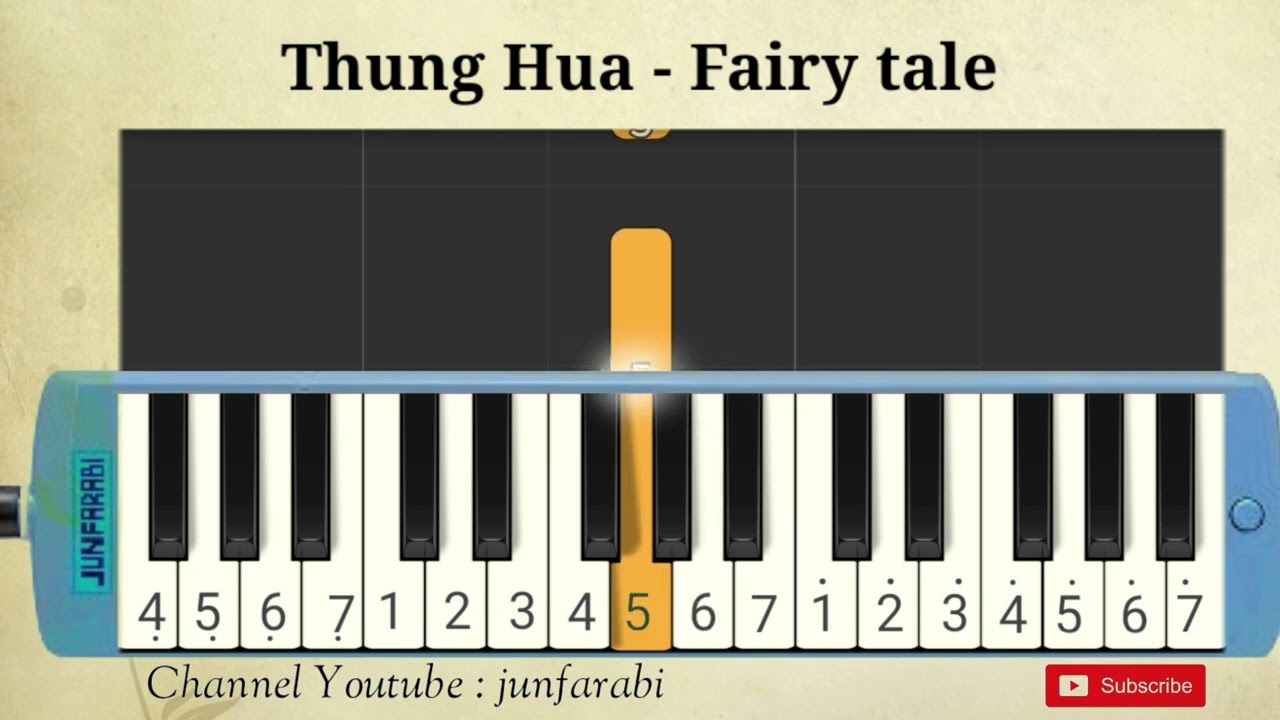 Thung Hua Fairy Tale | melodika tutorial | mandarin song
