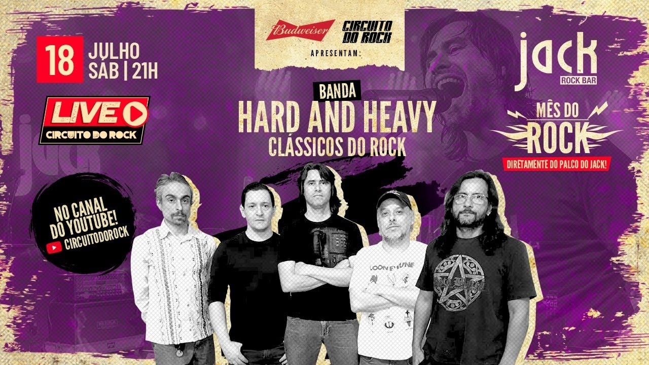 LIVE CIRCUITO DO ROCK | BANDA HARD AND HEAVY (CLÁSSICOS DO ROCK) | 18/07/2020