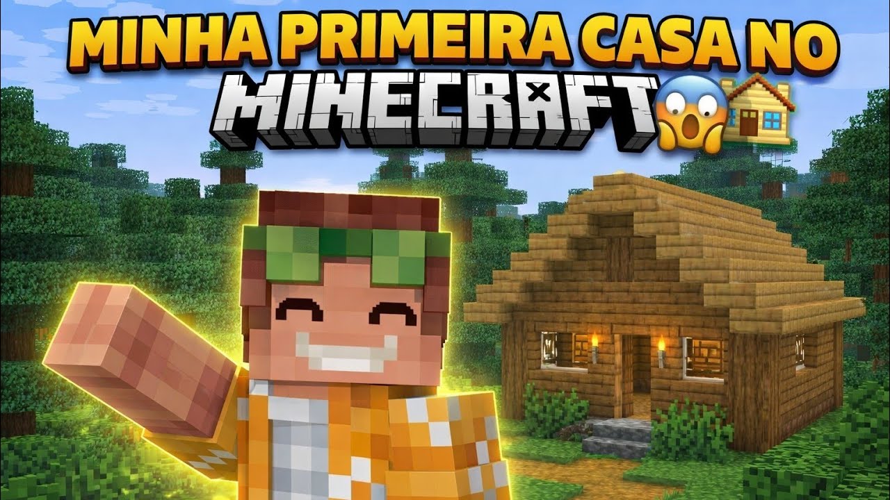 Construí minha primeira casa no Minecraft! Ficou bom?