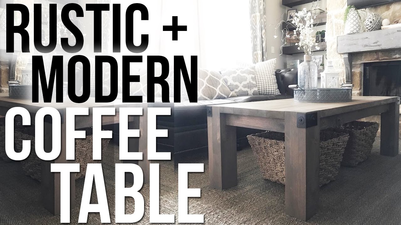 Rustic + Modern Coffee Table | Shanty2Chic