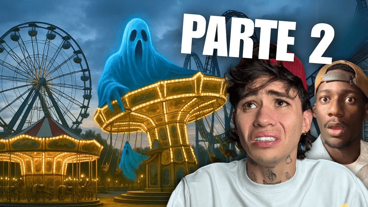 Nos asustan en un parque de diversiones // Andy x Caliche