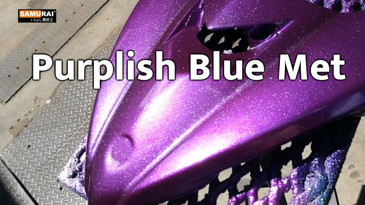 How to spray candy purple on motorcycle part | Samurai Paint Cambodia