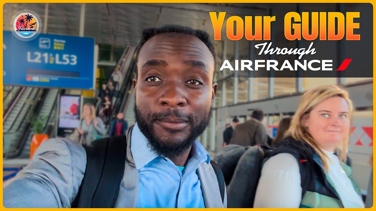 Fly With Me From Paris, FRANCE to Douala, Cameroon on Airfrance A330 | Travel With Dr Awah.