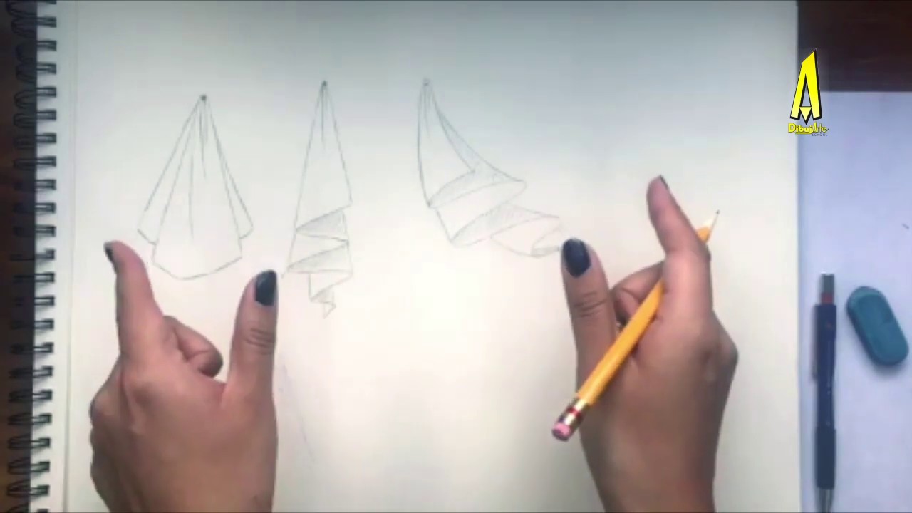 Como dibujar pliegues en telas