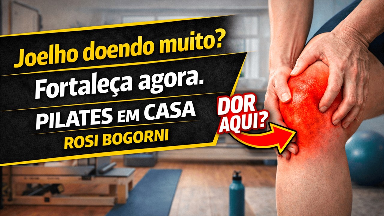 Pilates em Casa: Exercícios na Cadeira para Dor no Joelho (FAÇA AGORA) I ROSI BOGORNI