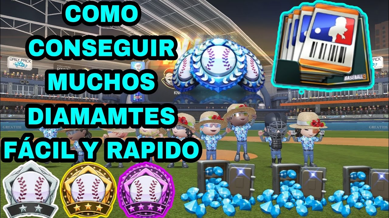 La Mejor Forma de Conseguir Muchos Diamantes Fácil y Como no Perder Ningún Juego Parte2 [Baseball 9]