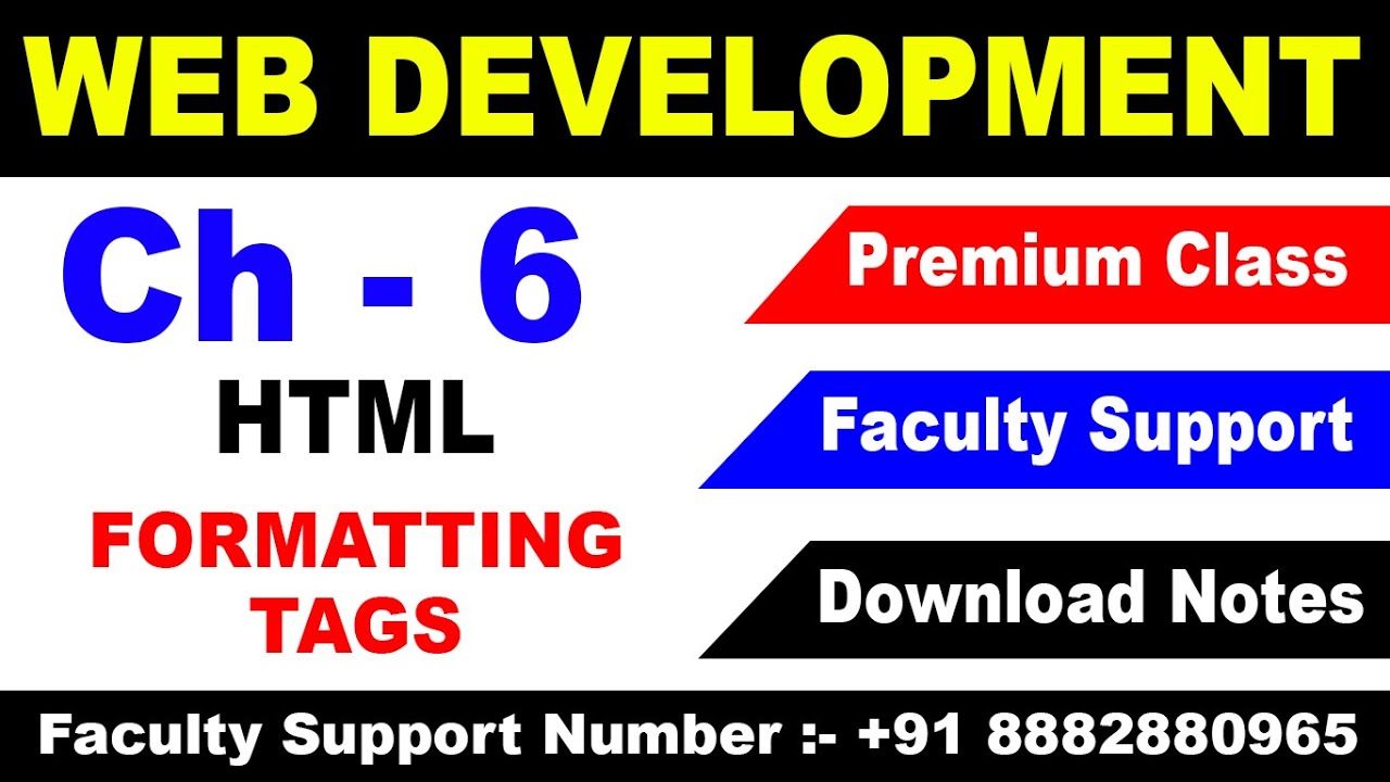 HTML Formatting Tags