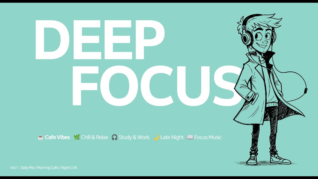 Cafe Vibes ☕ Calm Background Music for Deep Focus & Study (1 Hour)
