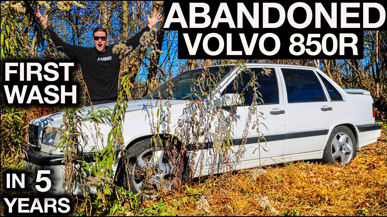 Детализация БРОШЕННОГО Volvo 850R, оставленного в лесу более 5 лет!