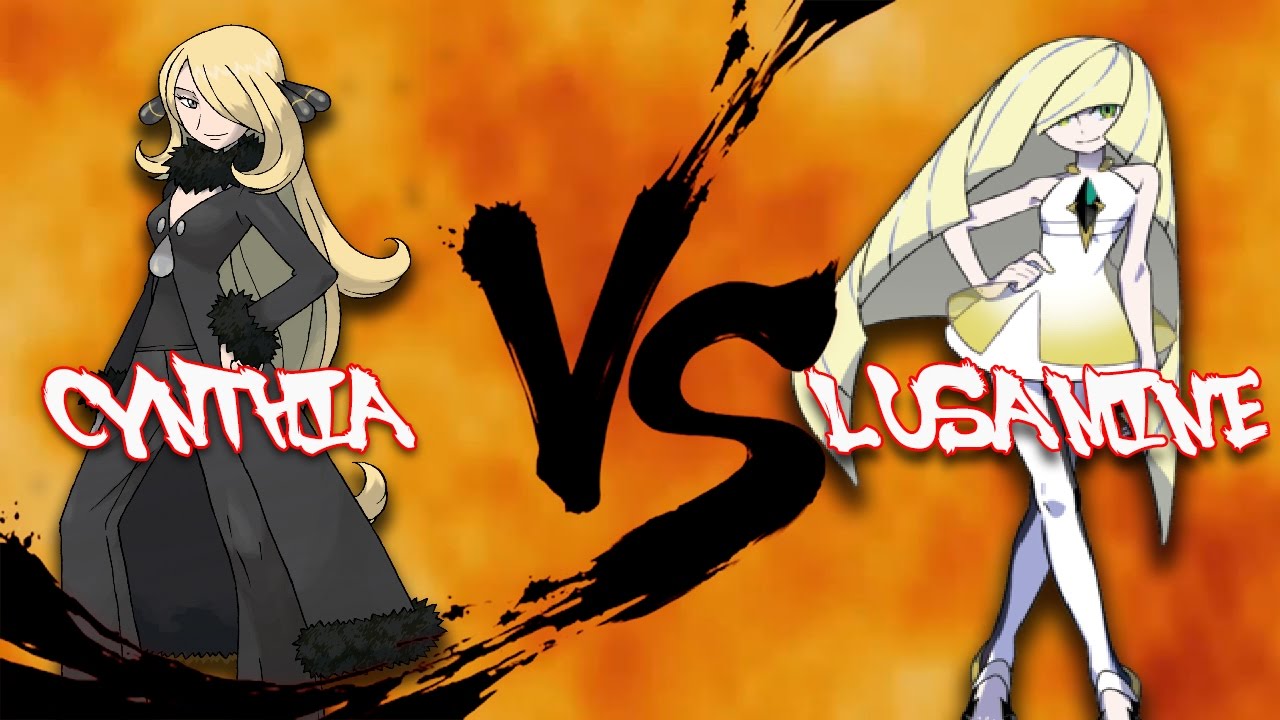Cynthia Vs Lusamine! Pokemon Sun and Moon Theme Team Battle!