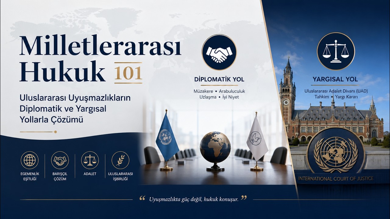 Uluslararası Uyuşmazlıkların Diplomatik ve Yargısal Yollarla Çözümü (Şematik ve Kapsamlı Anlatım)