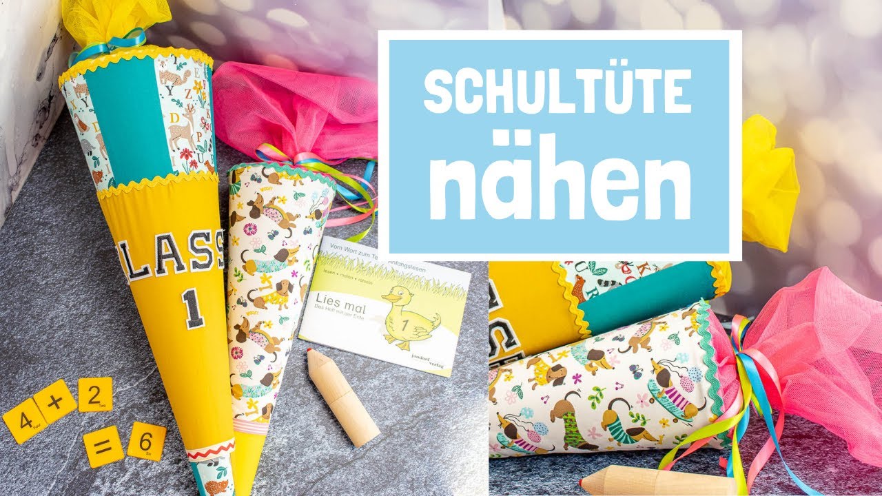 Schultüte nähen | Gratis Schnittmuster | Nähprojekt