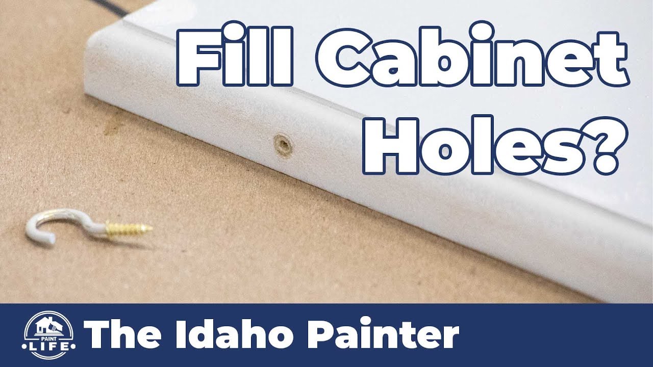 AMAZING Cabinet Painting Tips!!!  Holes in Cabinet Doors....