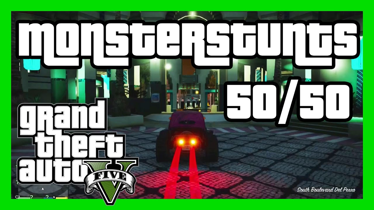 GTA 5 Alle 50 Monsterstunts, GTA 5 Monster Stunts Online deutsch,  Erfolg/Trophäe 