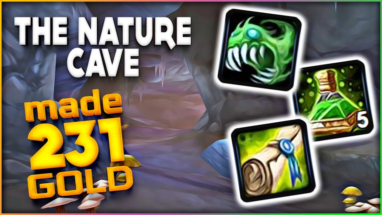 Classic WoW - The Nature Cave - Made 231 Gold - 1 Hour with Frostadamus
