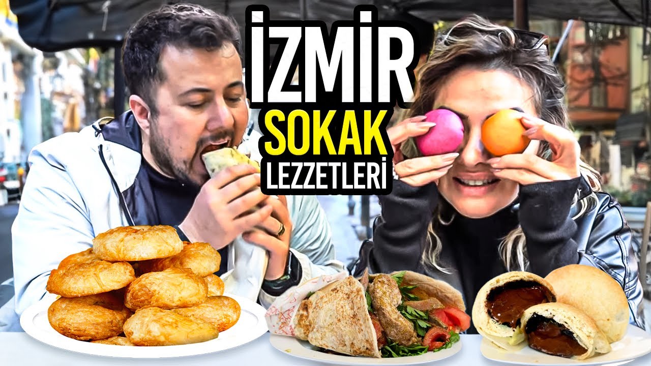 KELLE S&Ouml;Ğ&Uuml;Ş YEMEYE İZMİR'E GİTTİK! İZMİR SOKAK LEZZETLERİ
