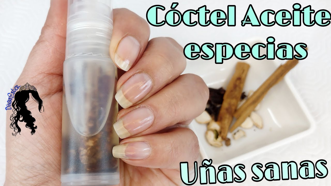 Recupera tus uñas con este coctel de aceites. Bomba de crecimiento para uñas naturales