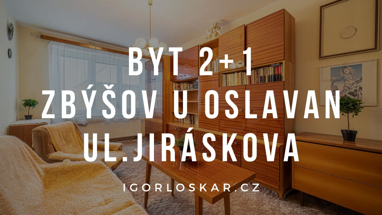 ✅ PRODÁNO | Byt 2+1 | 71 m2 | ul. Jiráskova | Zbýšov u Oslavan | Igor Loškár - realitní makléř Brno