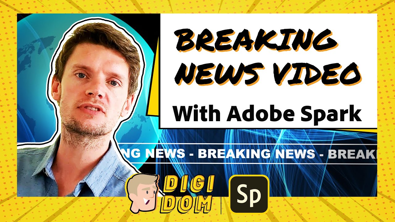 BREAKING NEWS VIDEO | DOM TRAYNOR | ADOBE SPARK VIDEO TUTORIAL