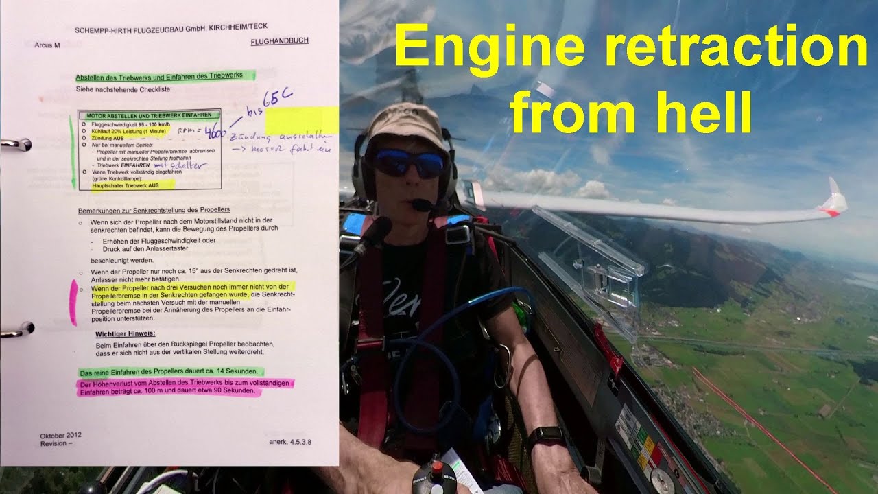 Swiss Alps Gliding: Problematic Engine Retraction with Arcus-M