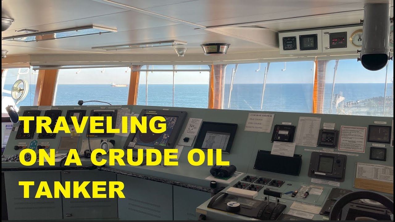 Traveling on A Crude Oil Tanker In The Gulf Of Mexico