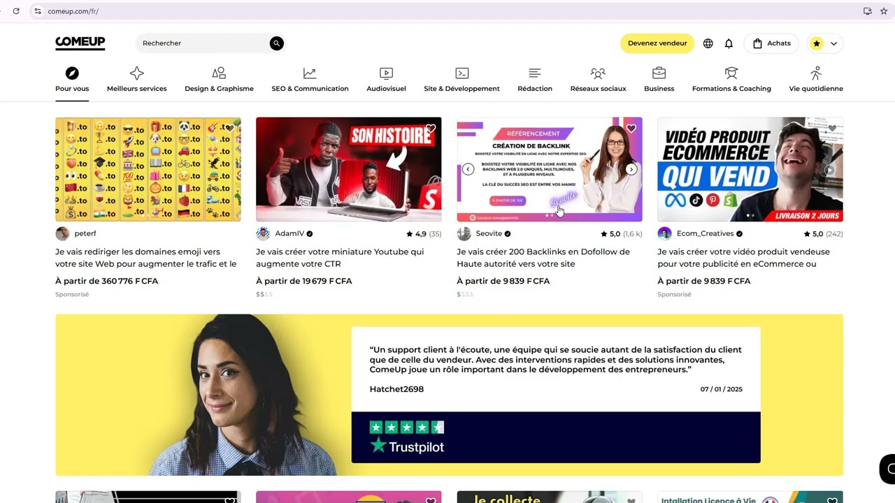 Comment créer un compte vendeur sur comeup (Tuto Complet)