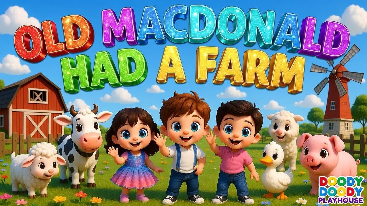 Old MacDonald Had a Farm 🚜🐮 | Cute Farm Animals Song for Kids 🎶 | Party Ending 🌟