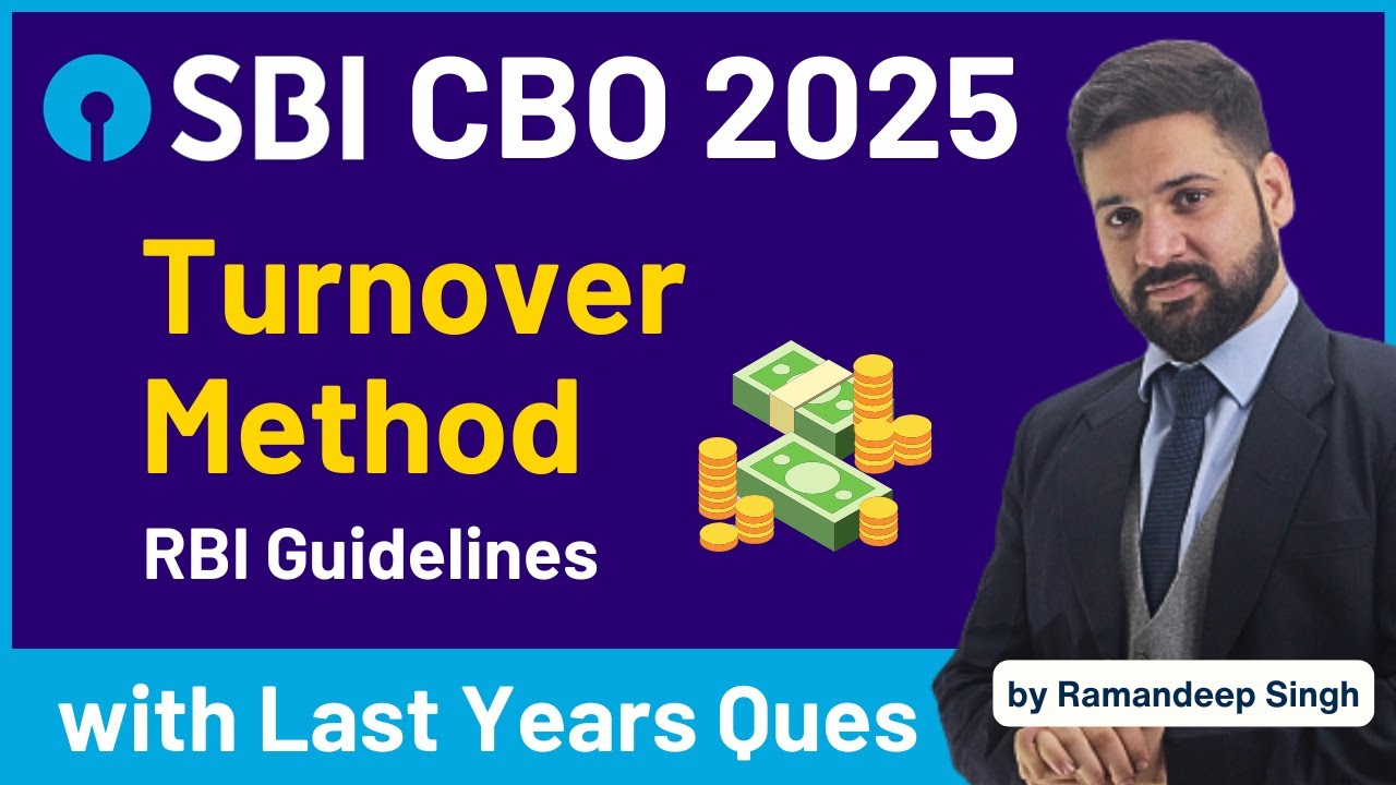 Turnover Method for MSMEs: Updated RBI Guidelines | for SBI CBO 2025 | by Ramandeep Singh