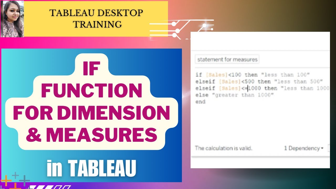 Where and How to use IF Function in Tableau