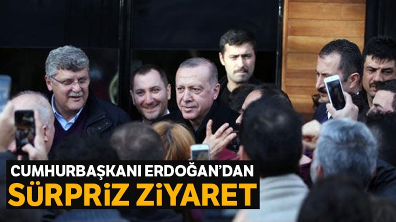 Cumhurbaşkanı Erdoğan Esnafı Ziyaret Etti, Vatandaşlarla Fotoğraf Çektirdi