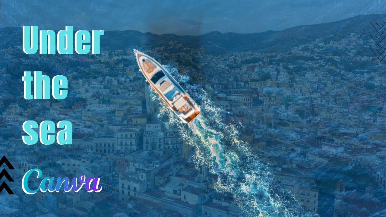 How to create a simple blending 2 images with Canva free | Canva tutorials 52